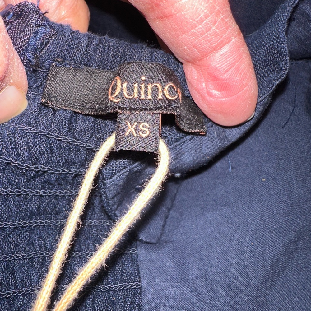 Quince Navy Square-Neck Maxi Dress - Picture 4 of 6